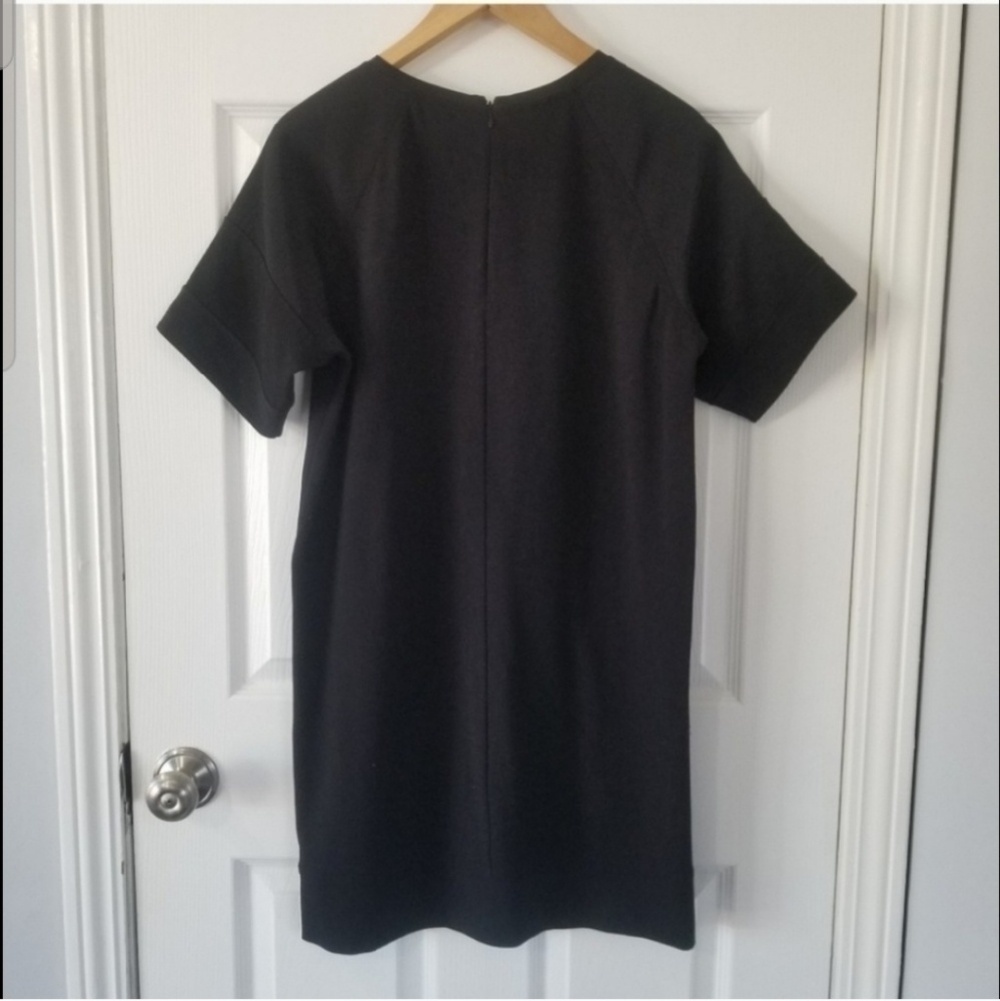 Vince Black Short Sleeve Shift Dress - Picture 3 of 8